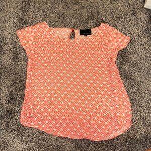 Women's Pink Geometric Top